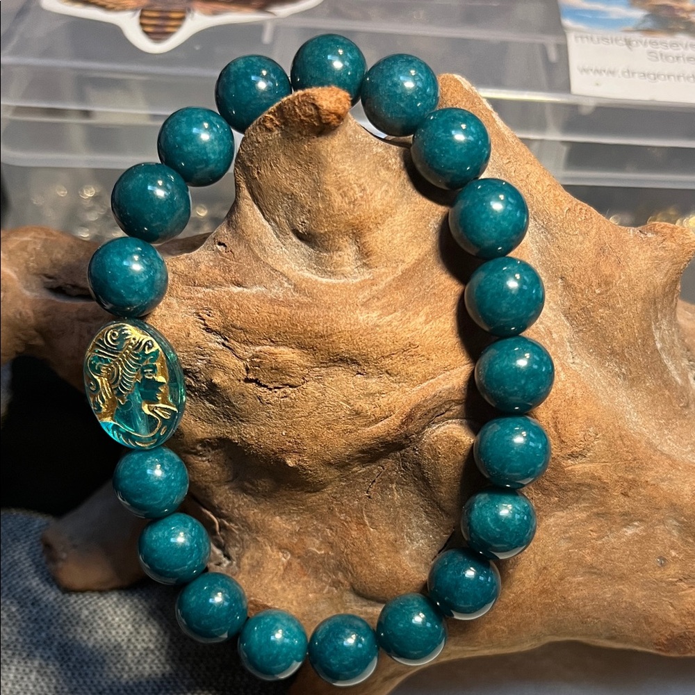 10mm Dark Teal Chaledony